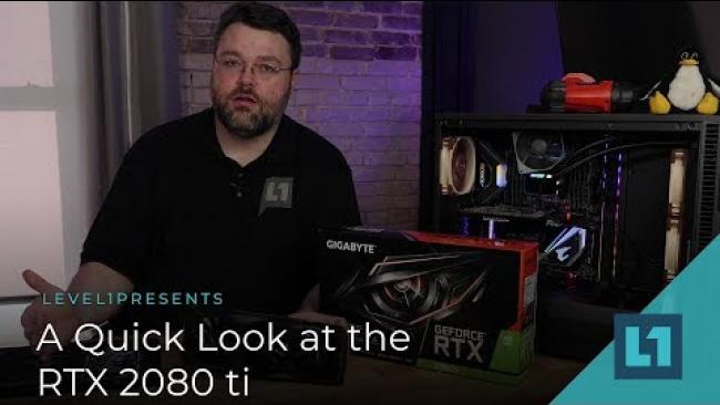 Embedded thumbnail for A Quick Look at the RTX 2080ti