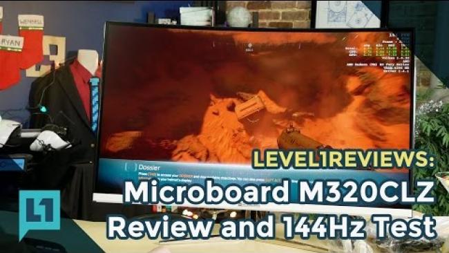 Embedded thumbnail for Microboard Curved 32 inch M320CLZ 144hz @ 1080p
