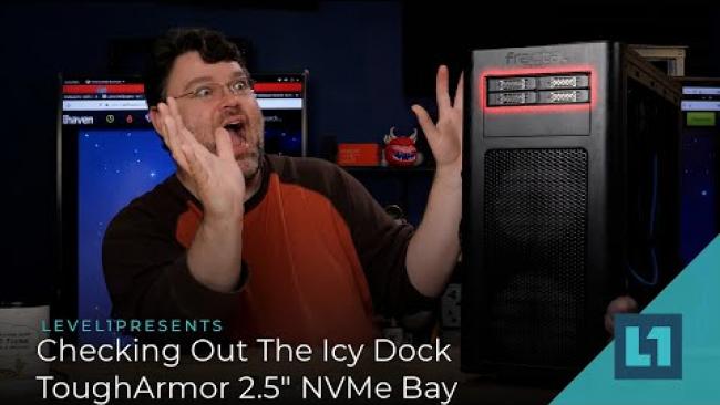 Embedded thumbnail for Checking Out The Icy Dock ToughArmor 2.5&amp;quot; NVMe Bay