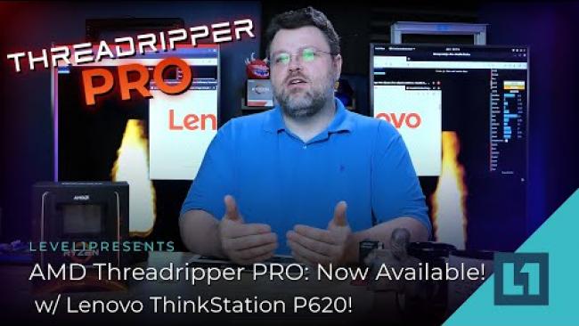 Embedded thumbnail for AMD Threadripper PRO: Now Available w/ Lenovo ThinkStation P620!