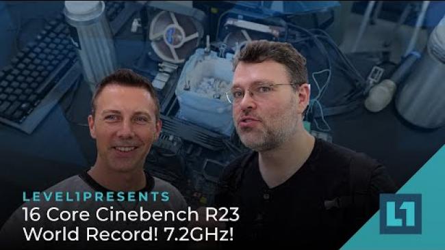 Embedded thumbnail for Computex: 16 Core Cinebench R23 World Record! 7.2GHz! ft. Splave &amp;amp; Nick Shih