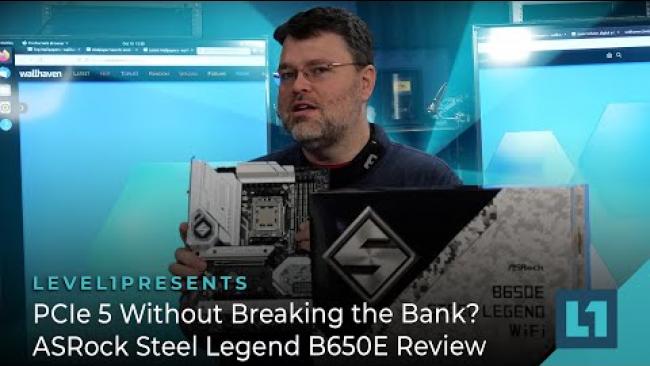 Embedded thumbnail for PCIe 5 Without Breaking the Bank? ASRock Steel Legend B650E Review