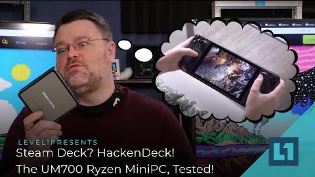 Embedded thumbnail for Steam Deck? HackenDeck! The UM700 Ryzen MiniPC, Tested!