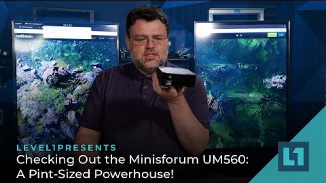 Embedded thumbnail for Checking Out the Minisforum UM560: A Pint-Sized Powerhouse!
