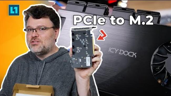 Embedded thumbnail for Taking a look at  ICY DOCK&amp;#039;s Gen 5 M.2 Expander Featuring Crucial T705 Memory