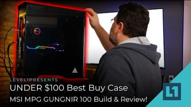 Embedded thumbnail for UNDER $100 Best Buy Case - MSI MPG GUNGNIR 100 Build &amp;amp; Review!