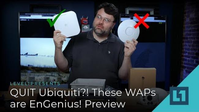 Embedded thumbnail for QUIT Ubiquiti?! These WAPs are EnGenius! - Part 2