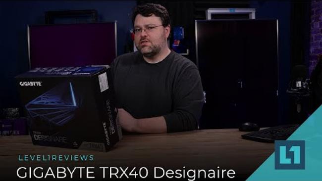 Embedded thumbnail for GIGABYTE TRX40 Designaire &amp;amp; Thunderbolt Tested