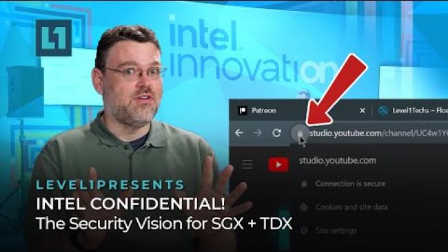 Embedded thumbnail for INTEL CONFIDENTIAL! The Security Vision for SGX + TDX in 2023