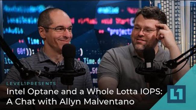 Embedded thumbnail for Intel Optane and a Whole lotta IOPS: A Chat with Allyn Malventano