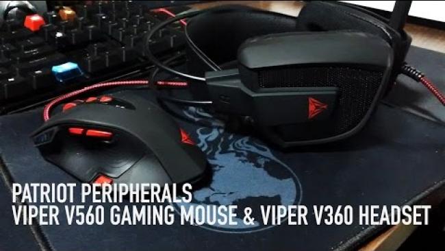 Embedded thumbnail for Patriot Peripherals - Viper V560 Laser Gaming Mouse &amp;amp; Viper V360 7.1 Headset