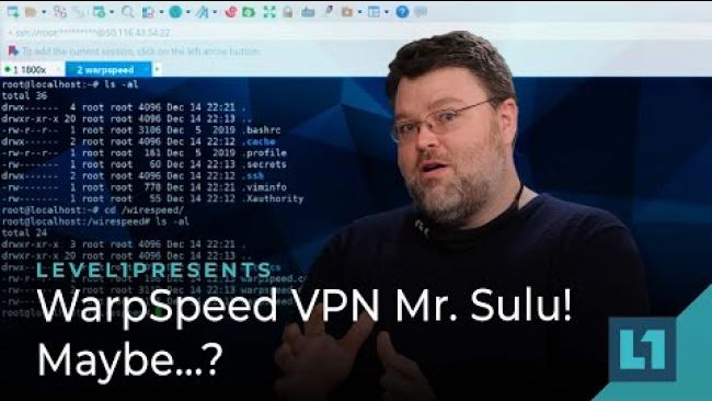 Embedded thumbnail for WarpSpeed VPN Mr. Sulu! Maybe...?