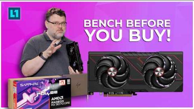 Embedded thumbnail for A Sapphire Pulse 9070 GRE Benchmark Video