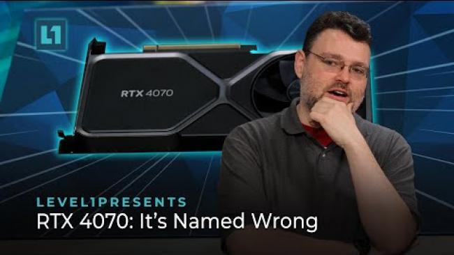 Embedded thumbnail for RTX 4070: It&amp;#039;s Named Wrong