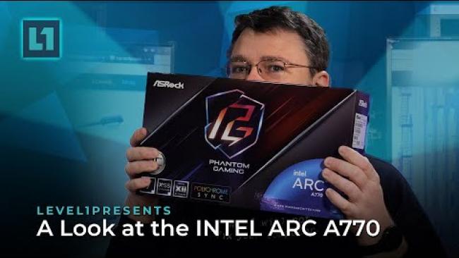 Embedded thumbnail for A Look at the INTEL ARC A770