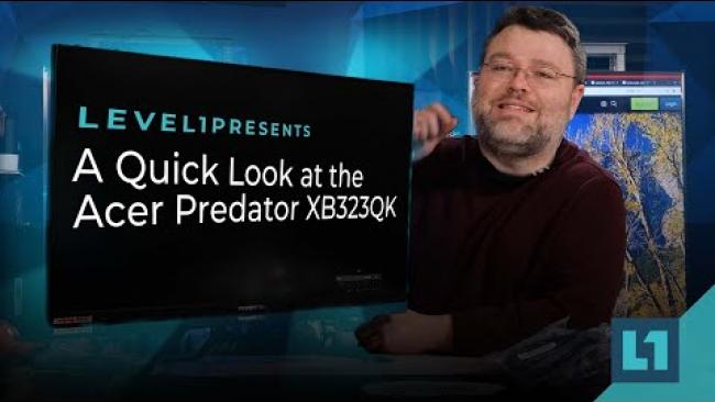 Embedded thumbnail for A Quick Look at Acer Predator XB323QK