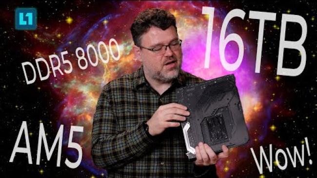 Embedded thumbnail for 16TB of Storage and DDR5-8000 on AM5? Featuring the Phantom Gaming X870E Nova Wifi