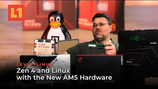 Embedded thumbnail for Zen 4 and Linux with the New AM5 Hardware