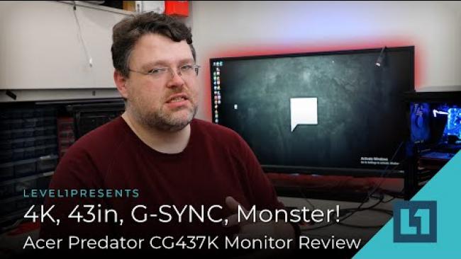 Embedded thumbnail for 4K, 43in, G-SYNC, Monster! - Acer Predator CG437K Monitor Review