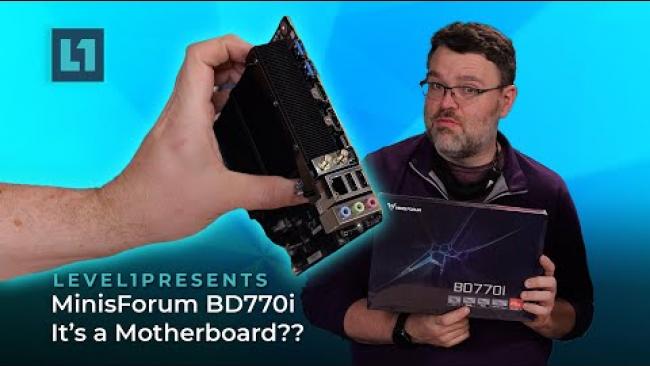 Embedded thumbnail for MinisForum BD770i: It&amp;#039;s a Motherboard??