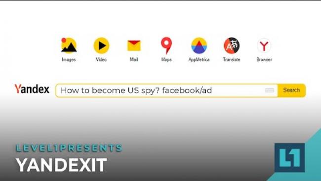 Embedded thumbnail for Level1 News March 29 2022: YANDEXIT