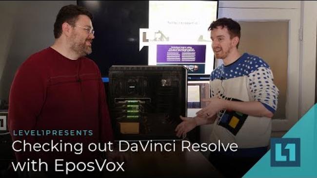 Embedded thumbnail for Checking out DaVinci Resolve with EposVox!