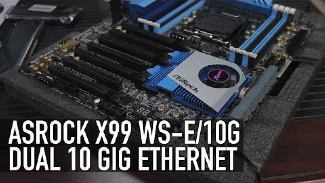 Embedded thumbnail for Asrock X99 WS-E/10G: 10 Gig Ethernet Onboard