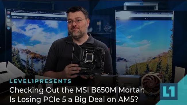 Embedded thumbnail for Checking Out the MSI B650M Mortar: Is Losing PCIe 5 a Big Deal on AM5?
