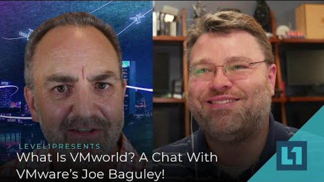 Embedded thumbnail for What Is VMworld? A Chat With VMware’s Joe Baguley!