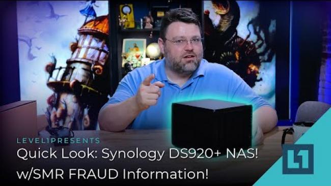 Embedded thumbnail for Quick Look: Synology DS920+ NAS! w/SMR FRAUD Information!