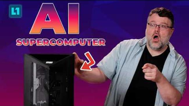 Embedded thumbnail for An AI Supercomputer On Your Desktop: Checking Out The MSI XpertStation WS300