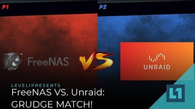 Embedded thumbnail for FreeNAS vs. Unraid: GRUDGE MATCH!