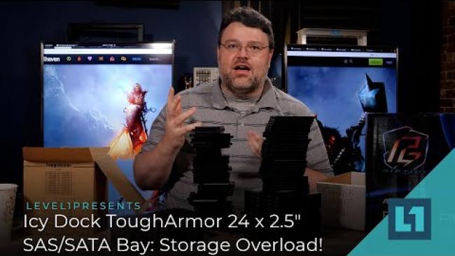 Embedded thumbnail for Checking Out The Icy Dock ToughArmor 24 x 2.5&amp;quot; SAS/SATA Bay: Storage Overload!