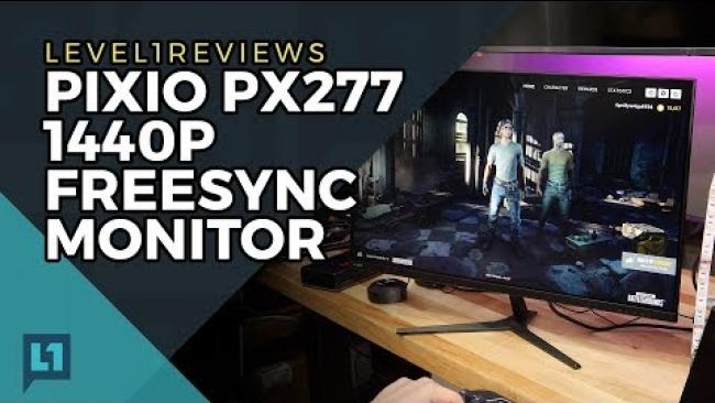 Embedded thumbnail for Pixio PX277 (2017) 1440p Freesync Monitor Review + Hard latency test