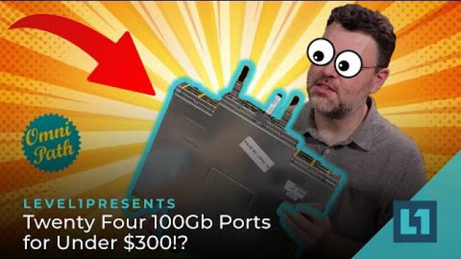 Embedded thumbnail for Twenty Four 100Gb Ports for Under $300!?