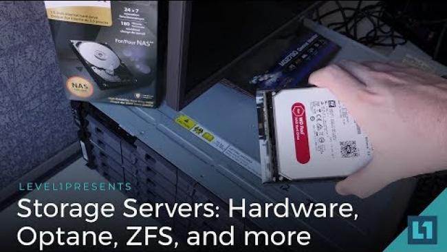 Embedded thumbnail for Storage Server Update: Hardware, Optane, ZFS, and More!