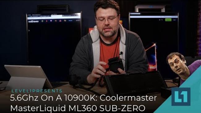 Embedded thumbnail for 5.6Ghz On The Intel 10900K: Checking Out The Coolermaster MasterLiquid ML360 SUB-ZERO