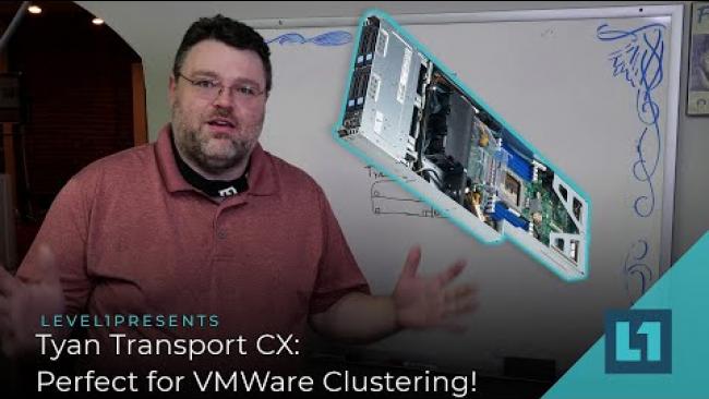 Embedded thumbnail for Tyan Transport CX: Perfect for VMWare Clustering! Our build with Epyc 7743