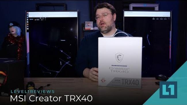 Embedded thumbnail for MSI Creator TRX40 Motherboard Review