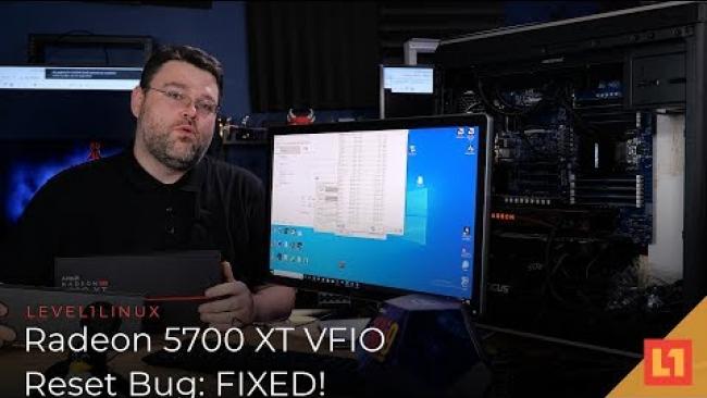 Embedded thumbnail for Radeon 5700 XT VFIO Reset Bug: FIXED!