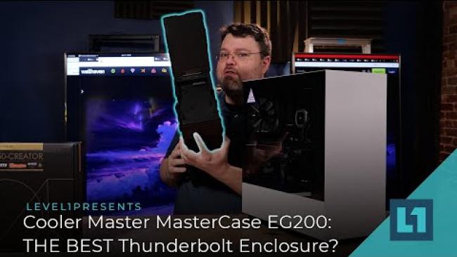 Embedded thumbnail for Cooler Master MasterCase EG200: THE BEST Thunderbolt Enclosure? Tested on Thunderbolt 4!