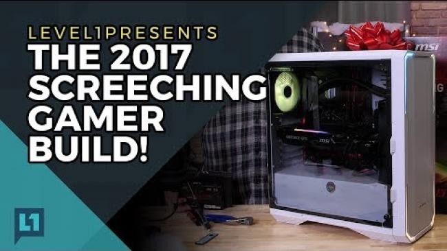 Embedded thumbnail for The Level1 Techs 2017 Screeching Gamer Build! ft. MSI GTX 1080 Ti Gaming X Trio