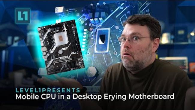 Embedded thumbnail for Mobile CPU in a Desktop Erying Motherboard