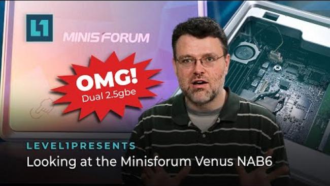 Embedded thumbnail for Dual 2.5gbe! Looking at the Minisforum Venus NAB6