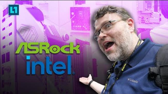 Embedded thumbnail for New Intel Motherboards, A770 AI Demos, Arc GPUs, and MORE: Intel @ ASRock&amp;#039;s Computex 2024 Booth