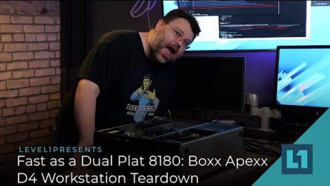 Embedded thumbnail for Fast as a Dual Plat 8180: Boxx Apexx D4 Workstation Teardown