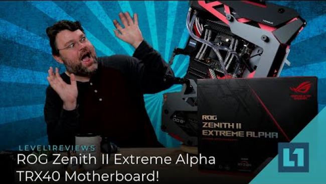 Embedded thumbnail for ROG Zenith II Extreme Alpha TRX40 Motherboard Review + Linux Test!