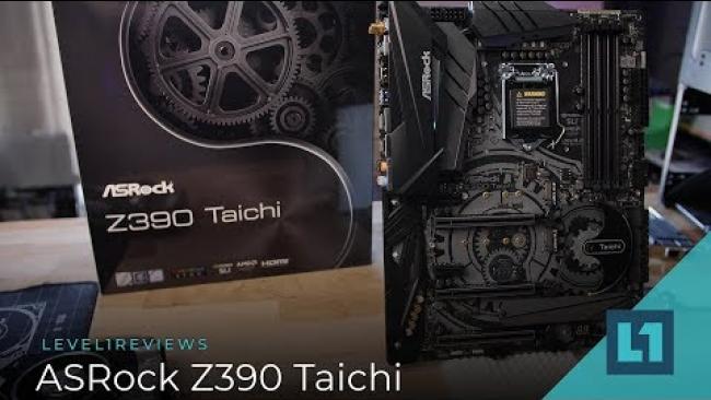 Embedded thumbnail for ASRock Z390 Taichi Motherboard Review + Linux Test