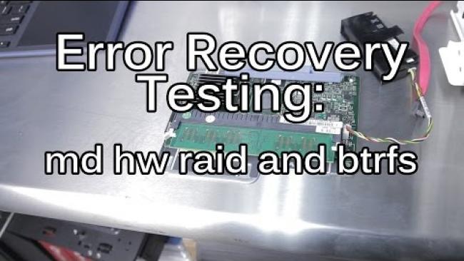 Embedded thumbnail for RAID Obsolete? Part 2:  Failure Testing Linux&amp;#039;s RAID: md, h/w &amp;amp; BTRFS