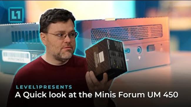 Embedded thumbnail for A Quick look at the Minis Forum UM 450